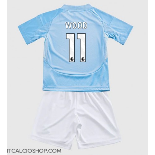 Nottingham Forest Chris Wood #11 Terza Maglia Bambino 2024-25 Manica Corta (+ Pantaloni corti)